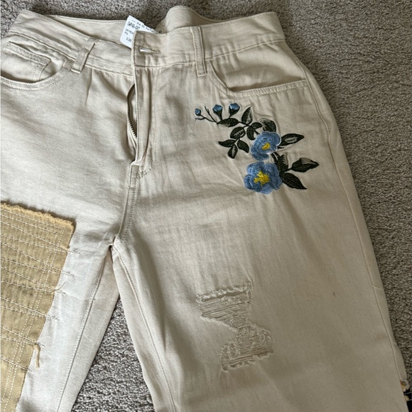 POL PATCH WORK DENIM SIZE MEDIUM NEW WITH TAGS - Picture 8 of 12